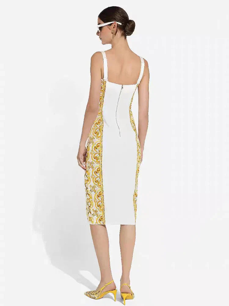 Vestido Estampa DG — Luxo Novidade