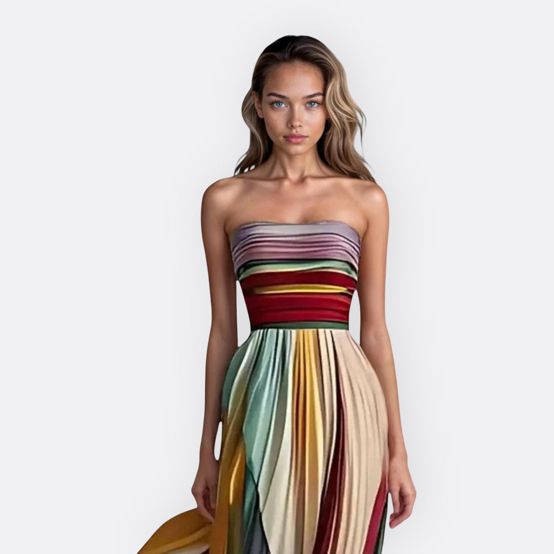 Lise - Vestido comprido sem alças